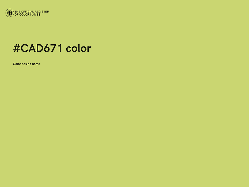 #CAD671 color image