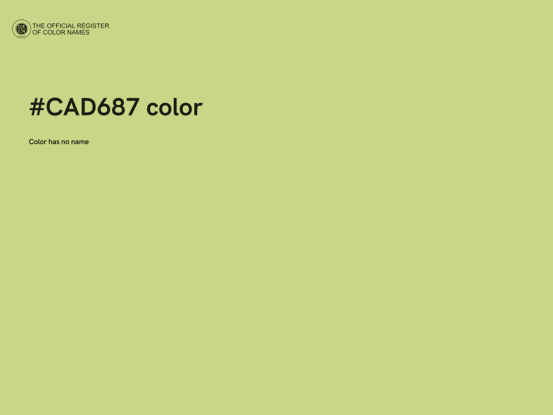 #CAD687 color image