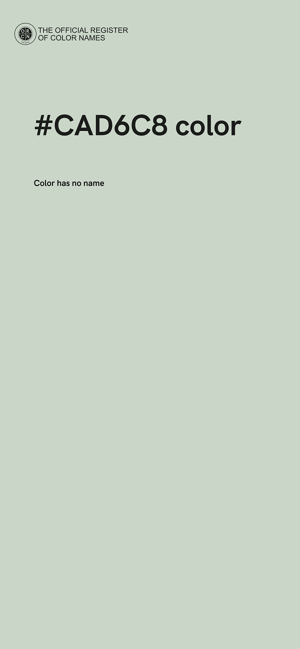 #CAD6C8 color image