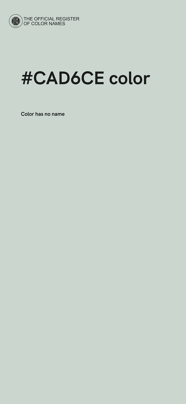 #CAD6CE color image