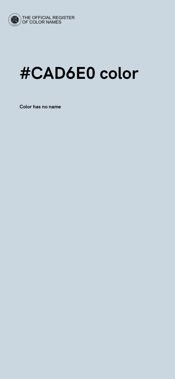 #CAD6E0 color image