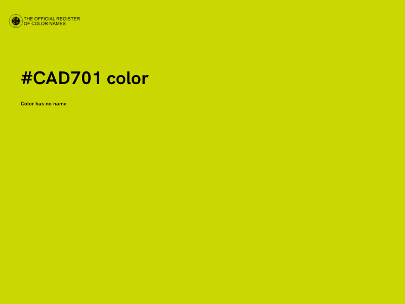 #CAD701 color image