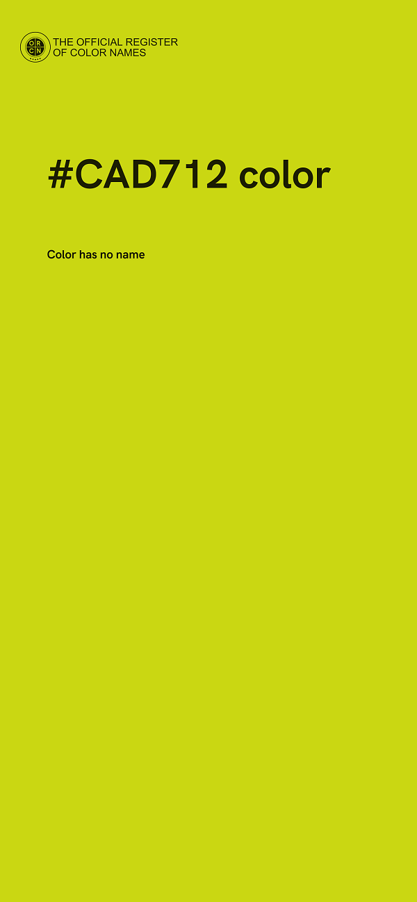 #CAD712 color image
