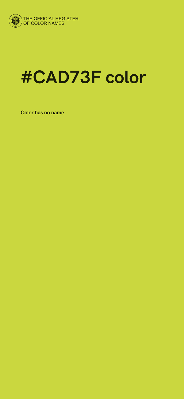 #CAD73F color image