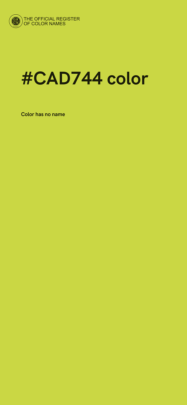 #CAD744 color image