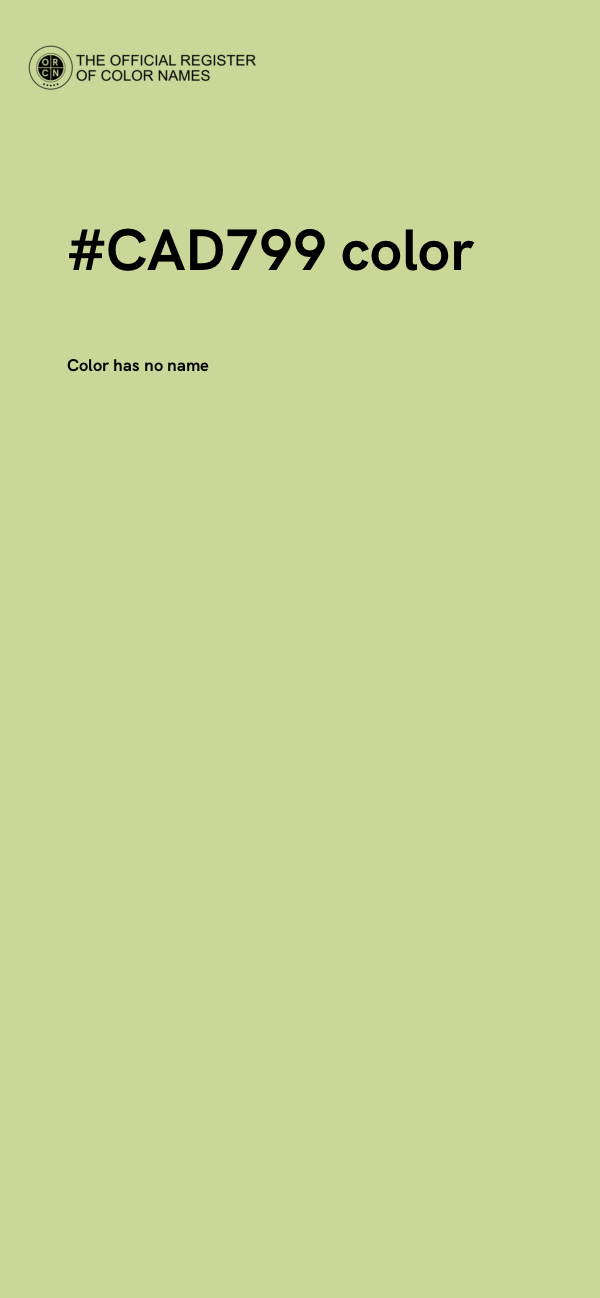 #CAD799 color image