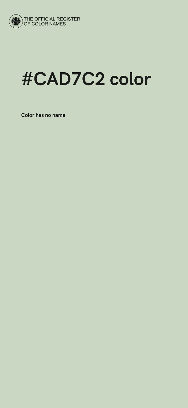 #CAD7C2 color image