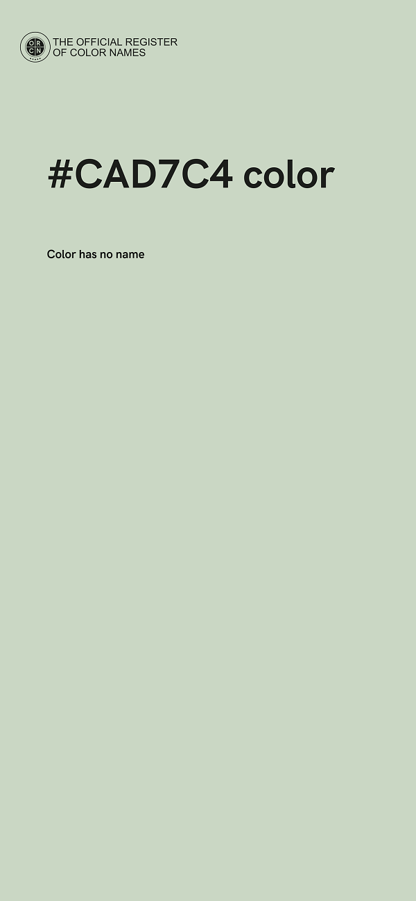 #CAD7C4 color image