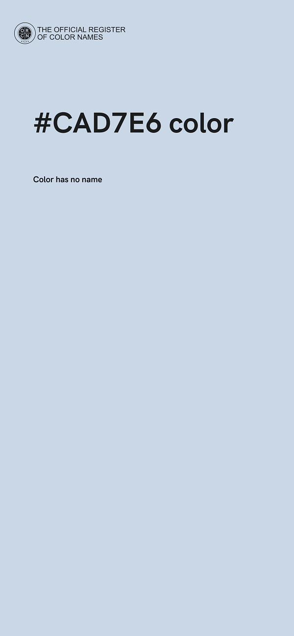 #CAD7E6 color image