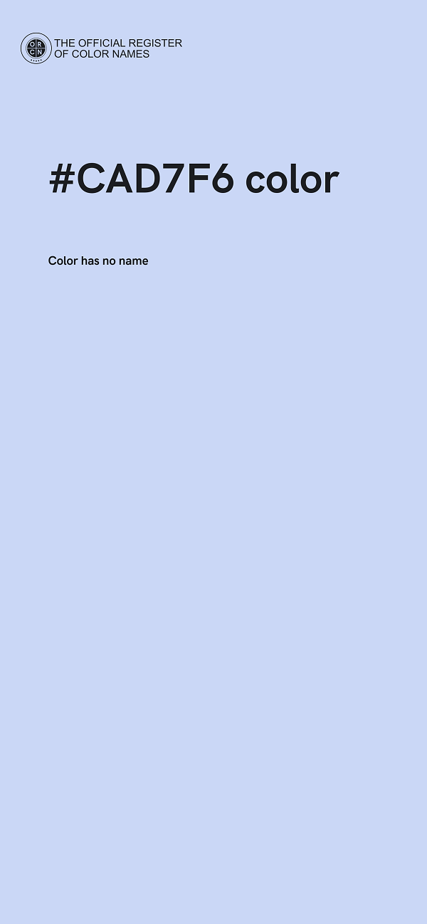 #CAD7F6 color image