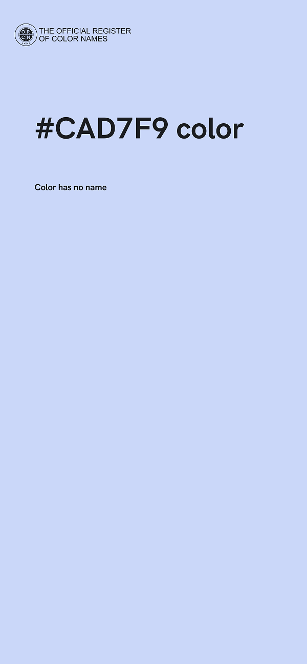 #CAD7F9 color image