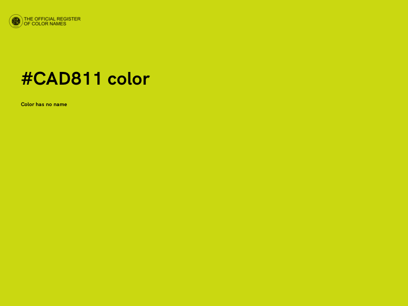 #CAD811 color image