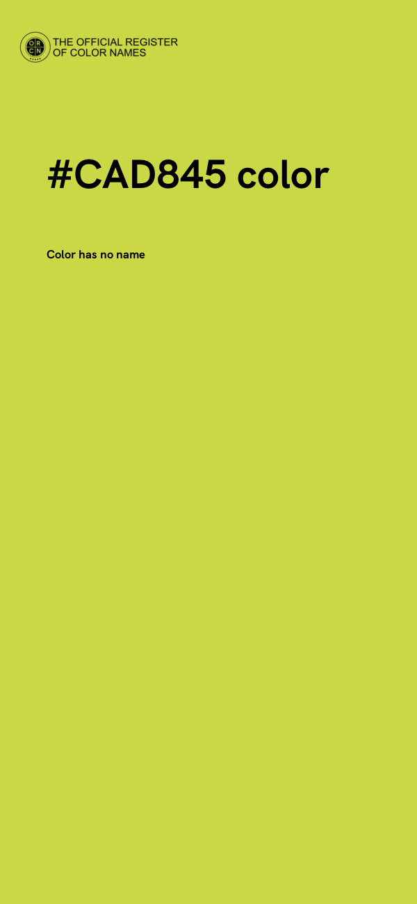 #CAD845 color image