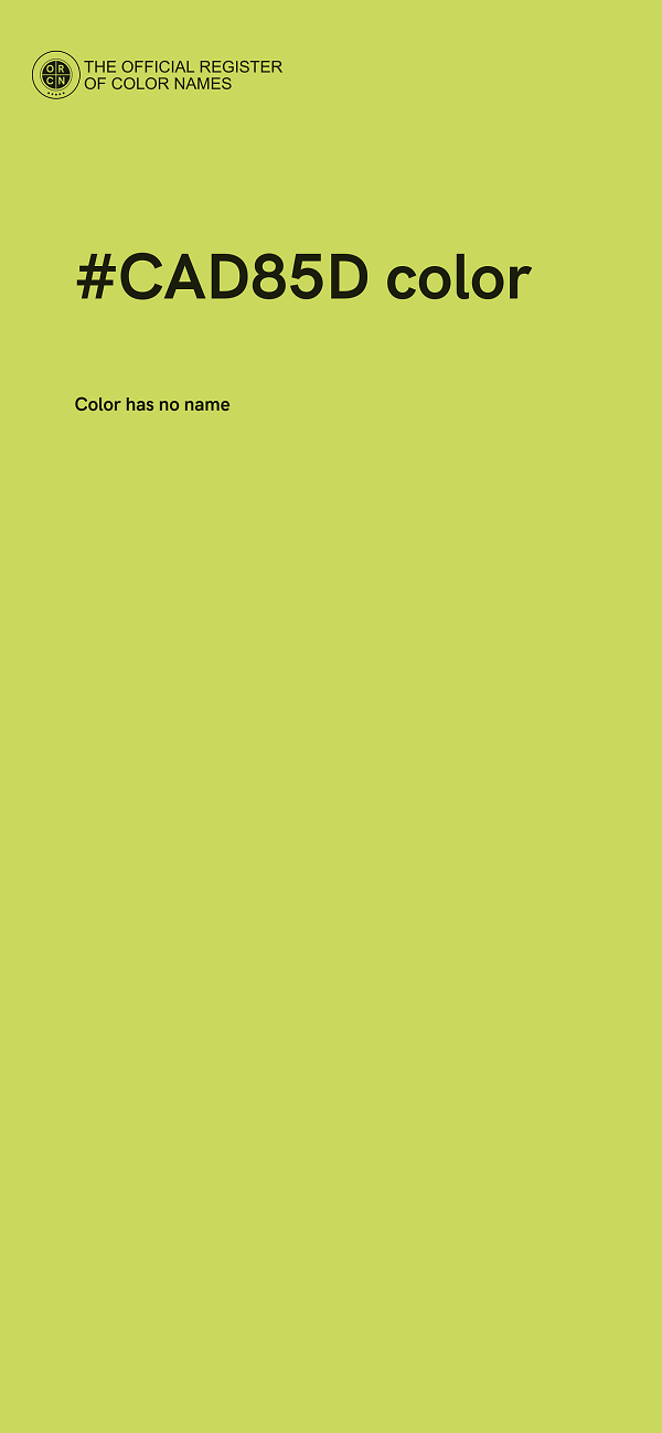 #CAD85D color image