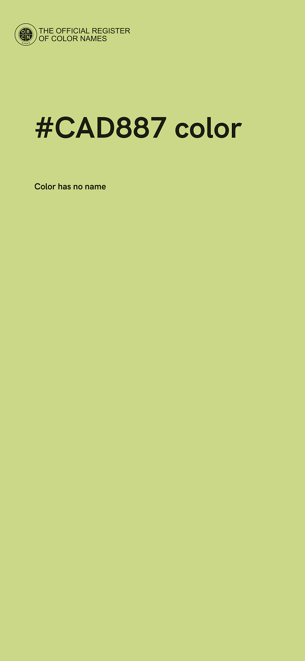 #CAD887 color image