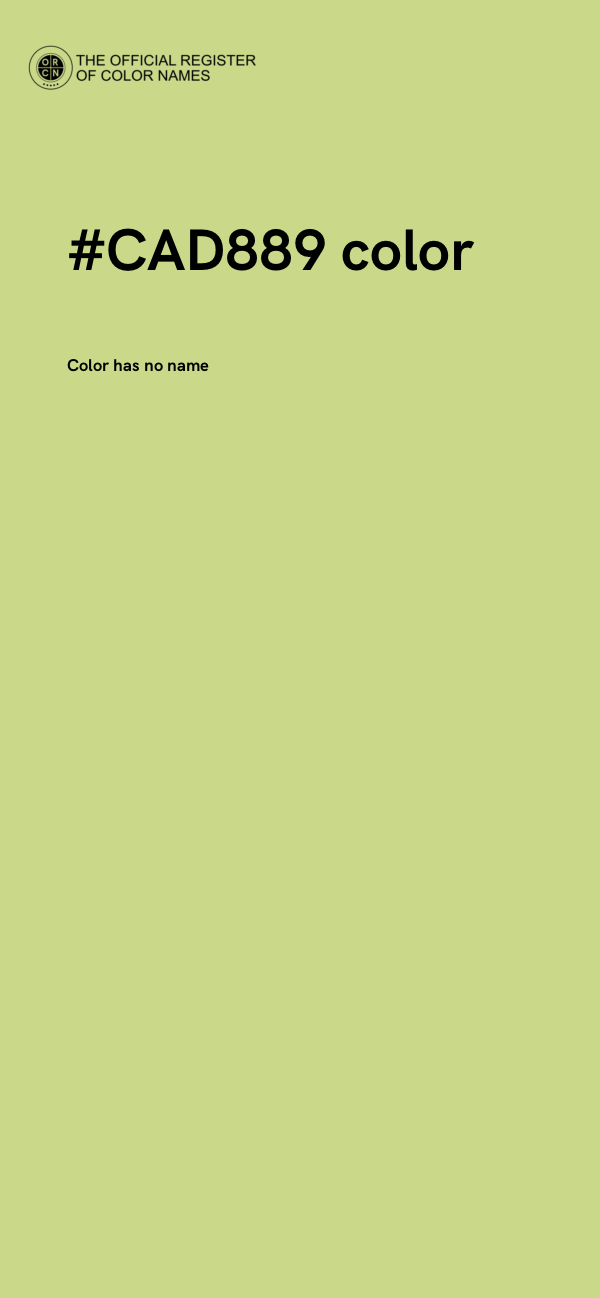 #CAD889 color image