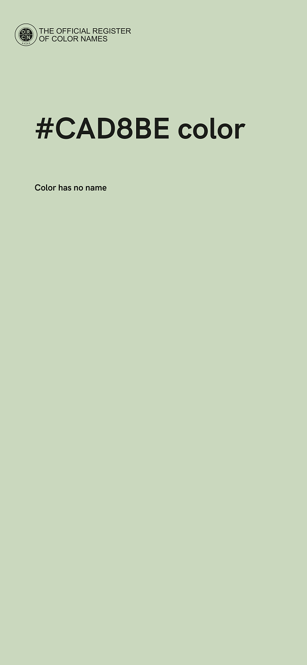 #CAD8BE color image