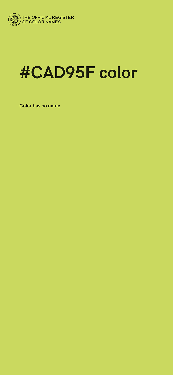 #CAD95F color image