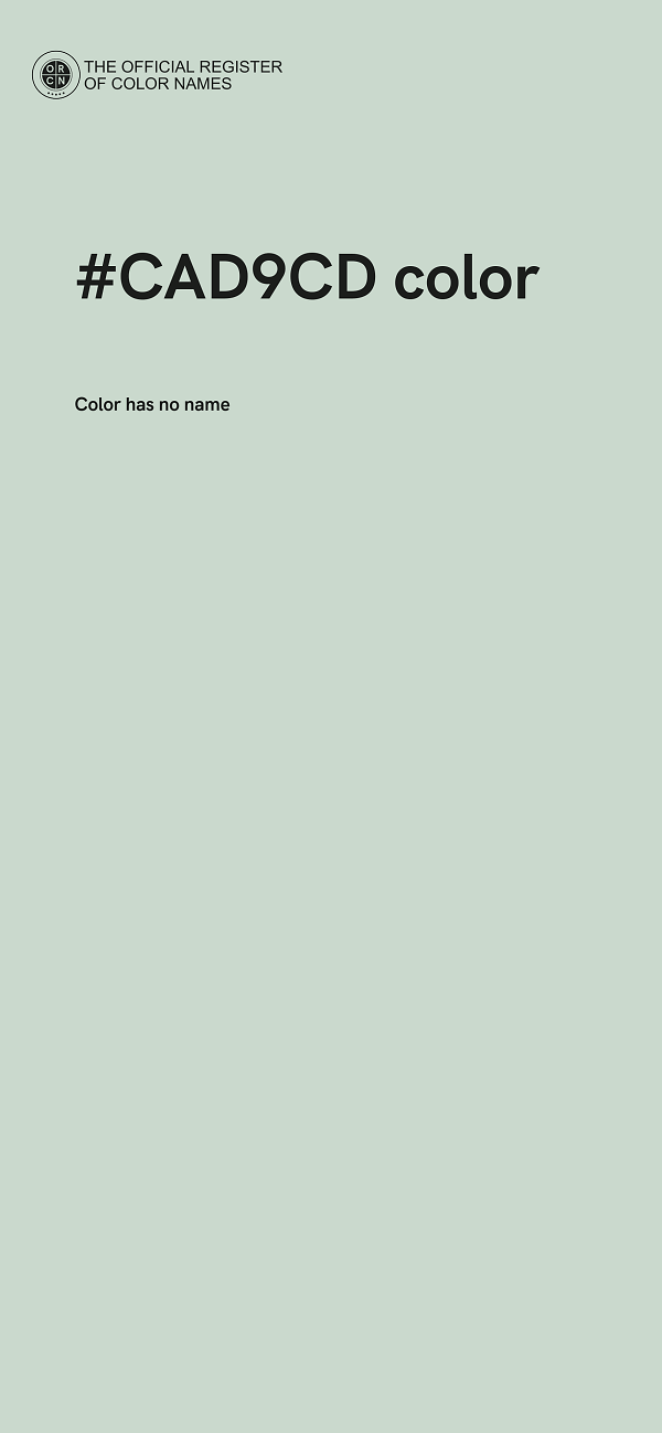 #CAD9CD color image