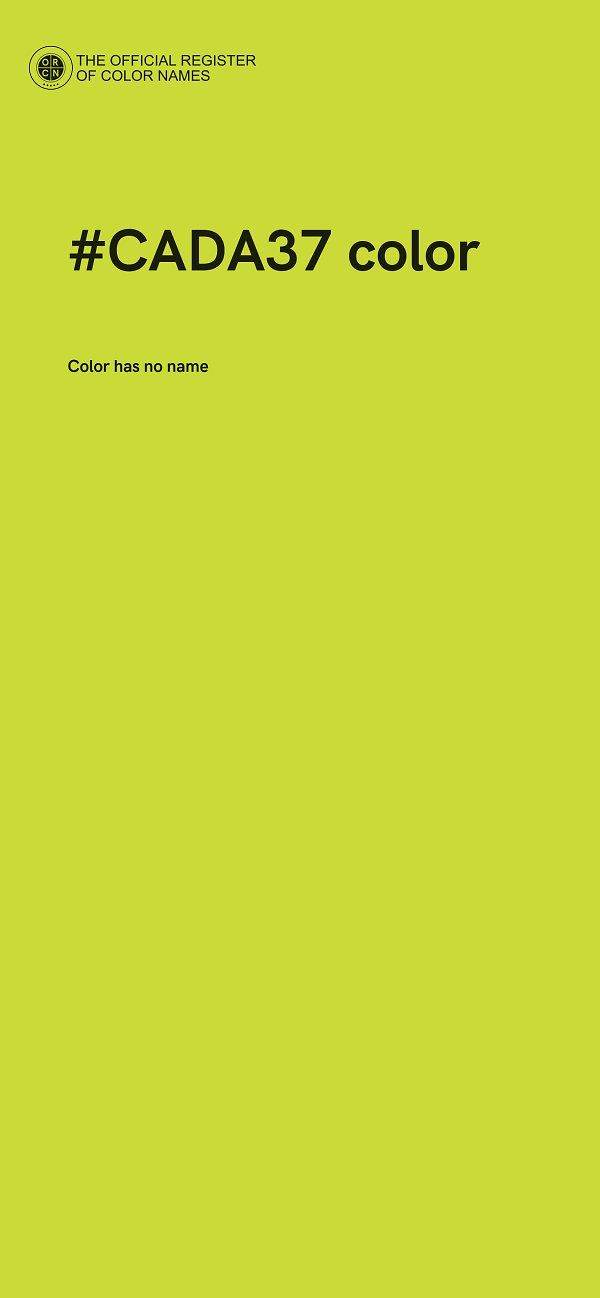 #CADA37 color image