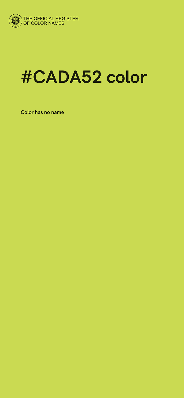 #CADA52 color image