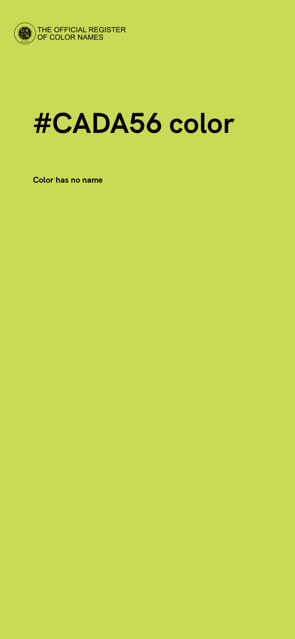 #CADA56 color image
