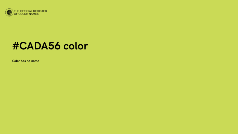 #CADA56 color image