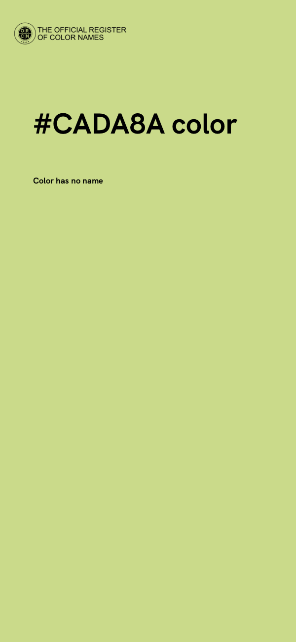 #CADA8A color image