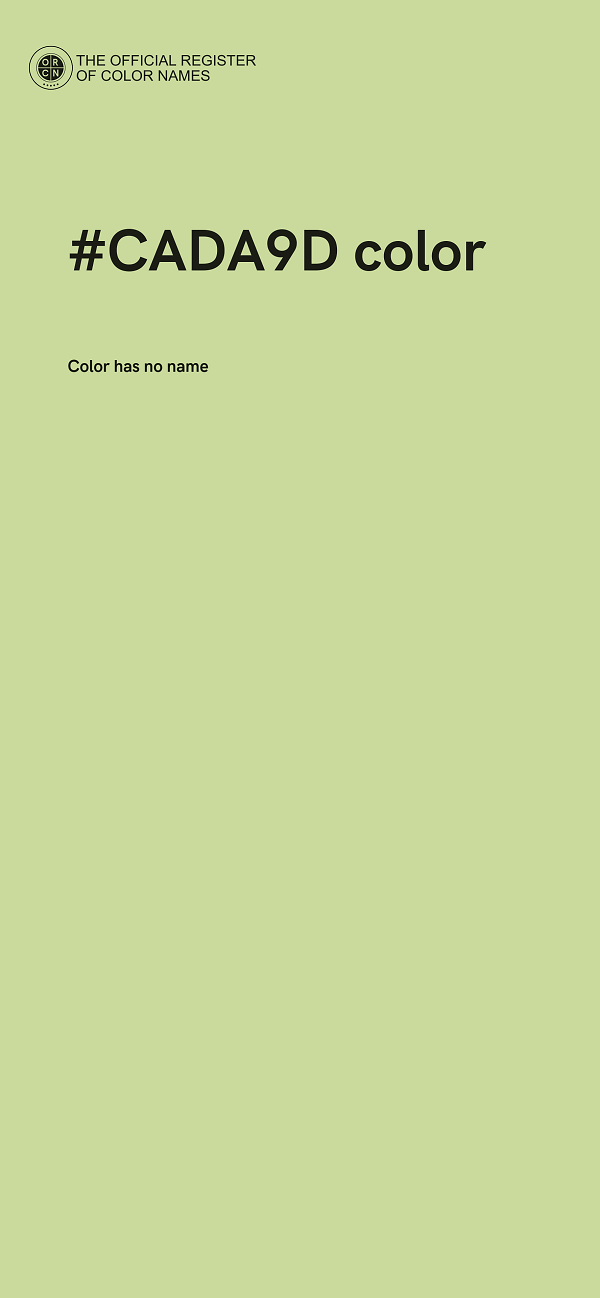 #CADA9D color image