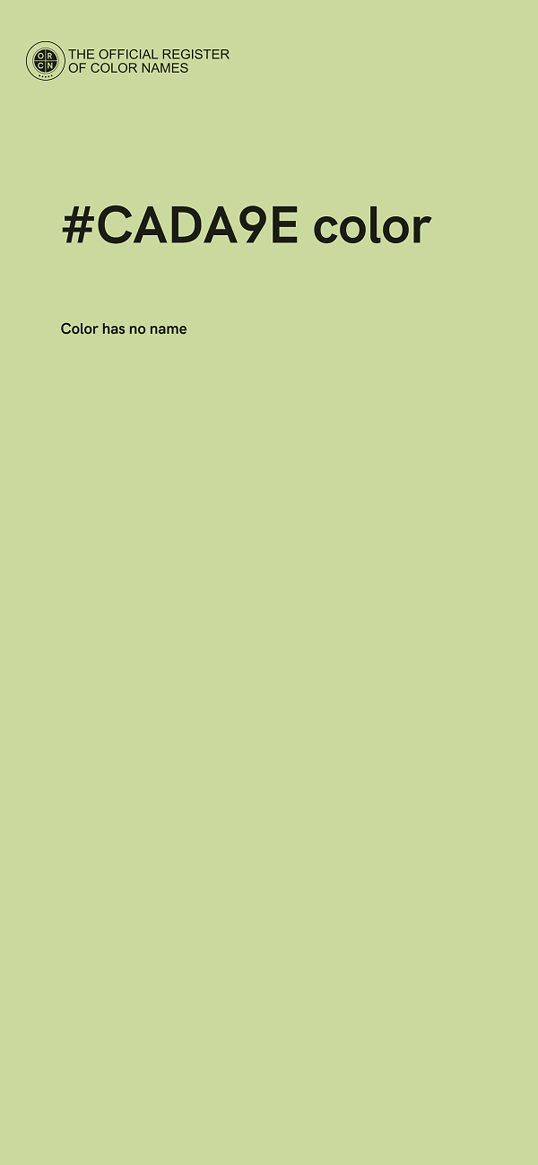#CADA9E color image