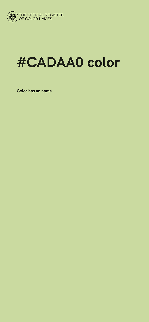 #CADAA0 color image