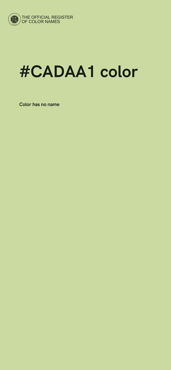 #CADAA1 color image