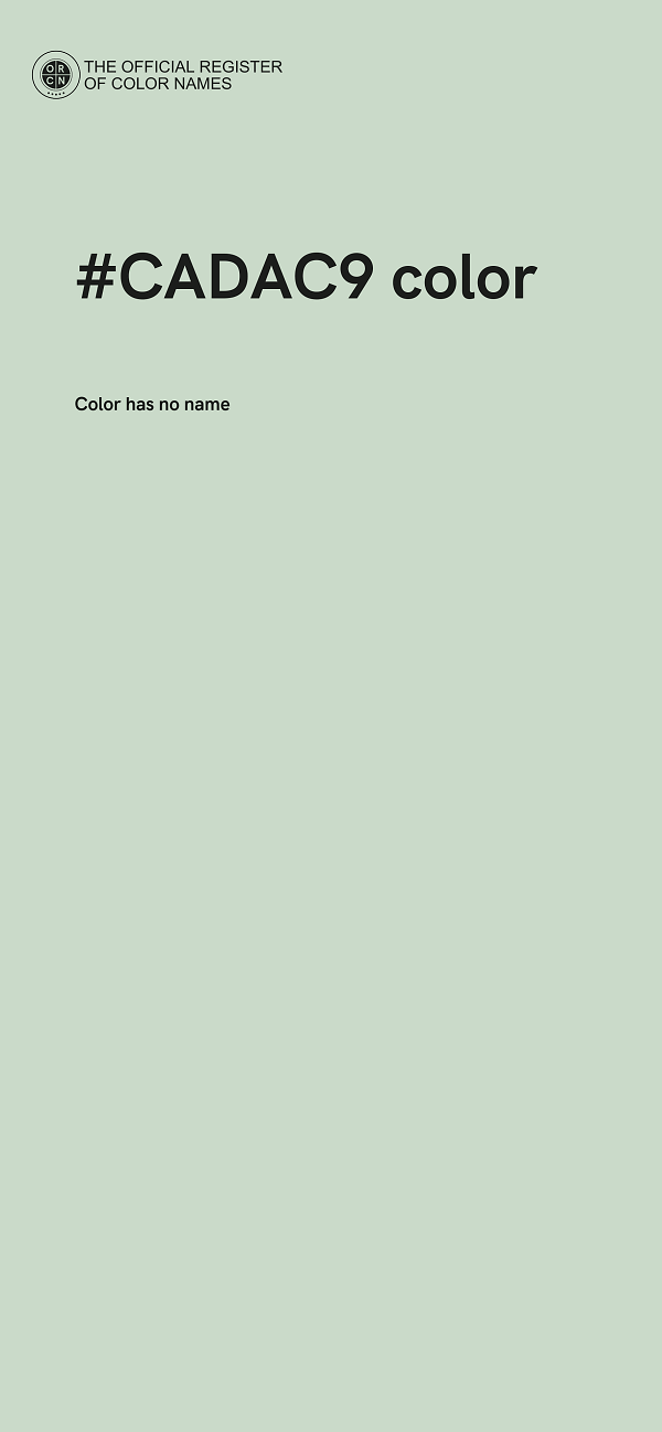 #CADAC9 color image
