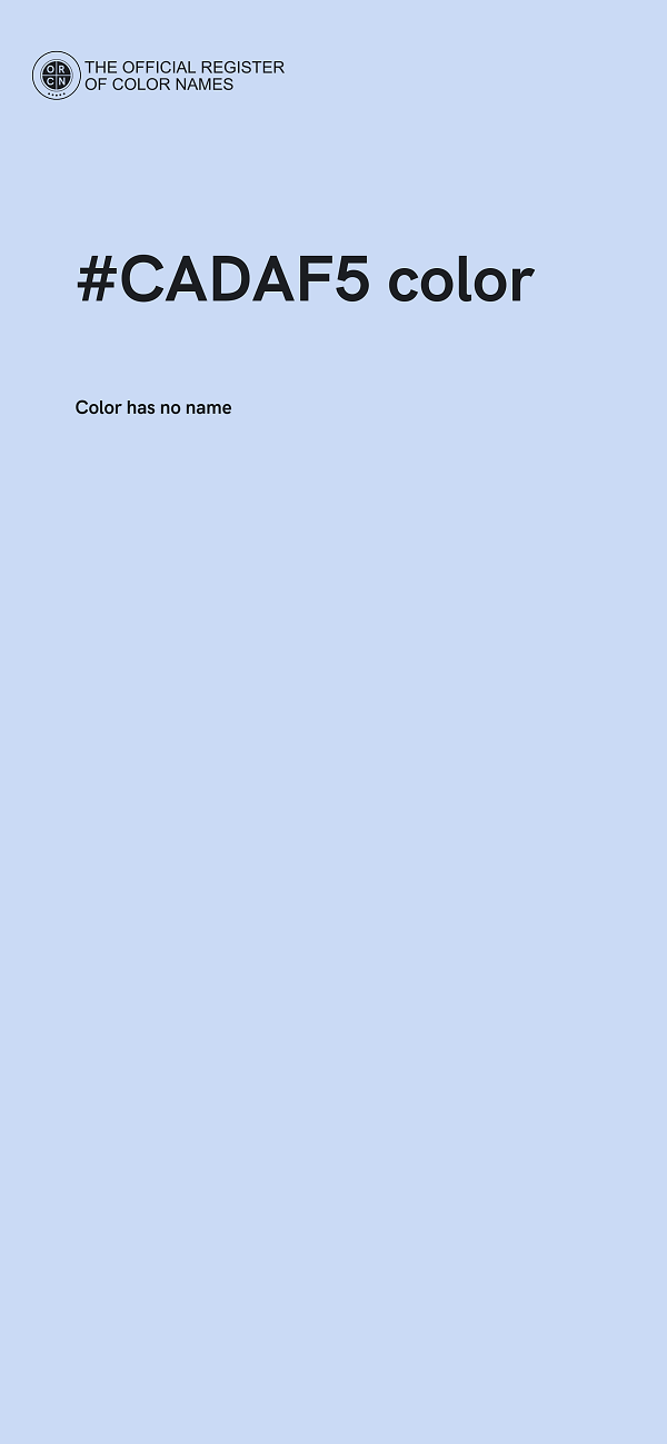 #CADAF5 color image