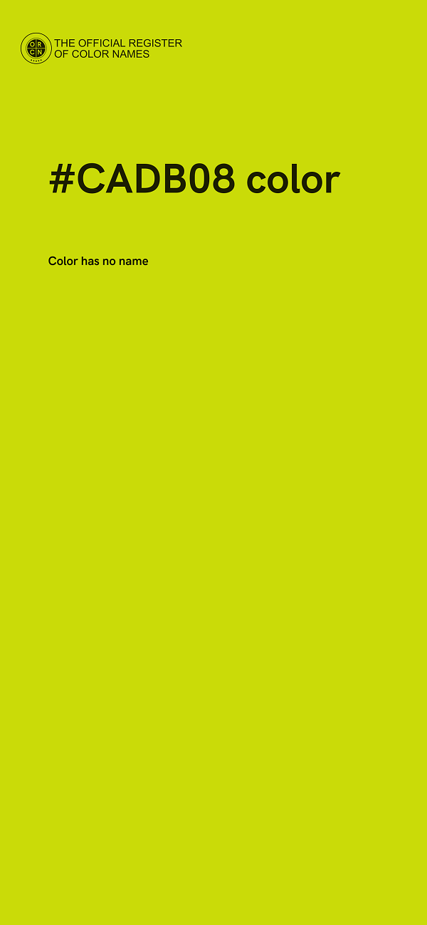 #CADB08 color image