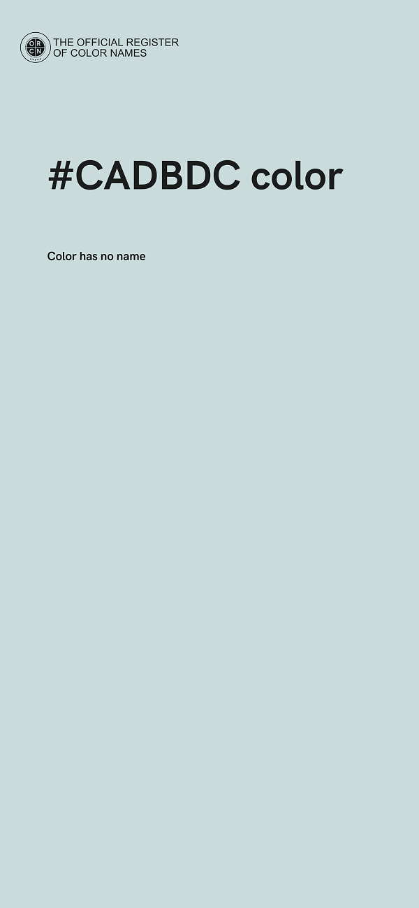 #CADBDC color image