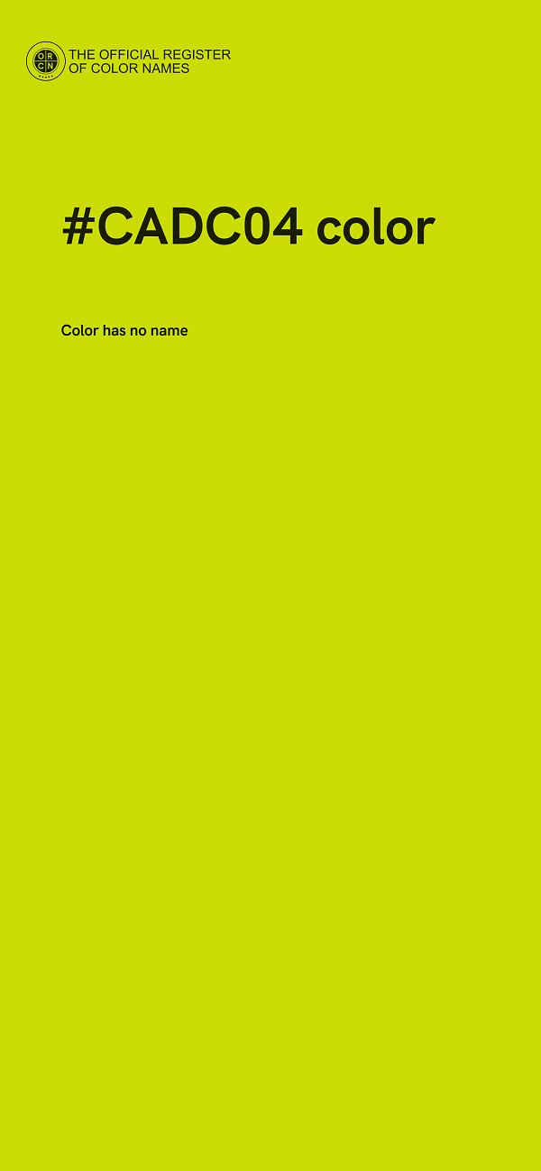 #CADC04 color image