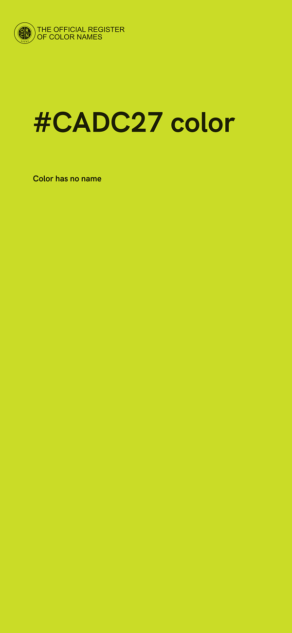 #CADC27 color image