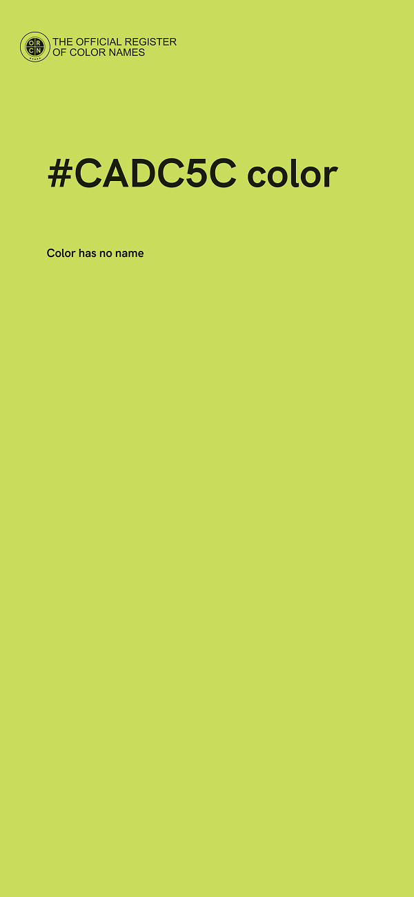 #CADC5C color image