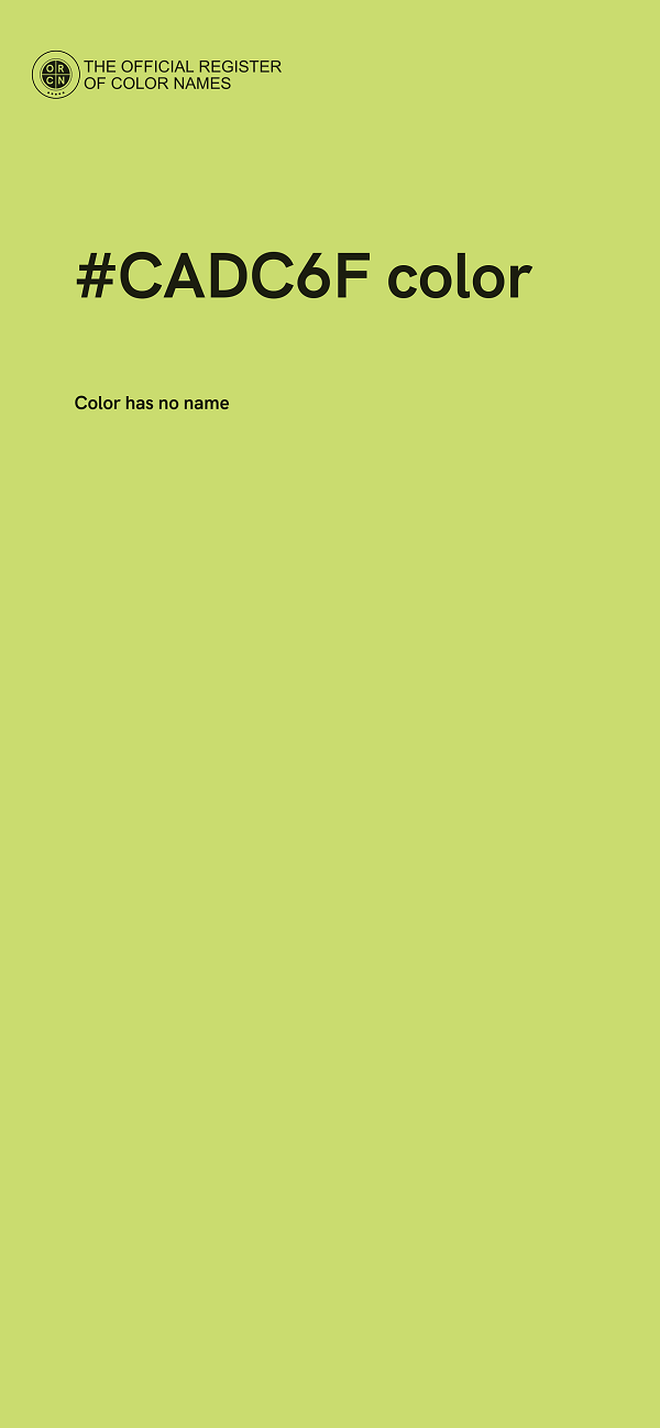 #CADC6F color image