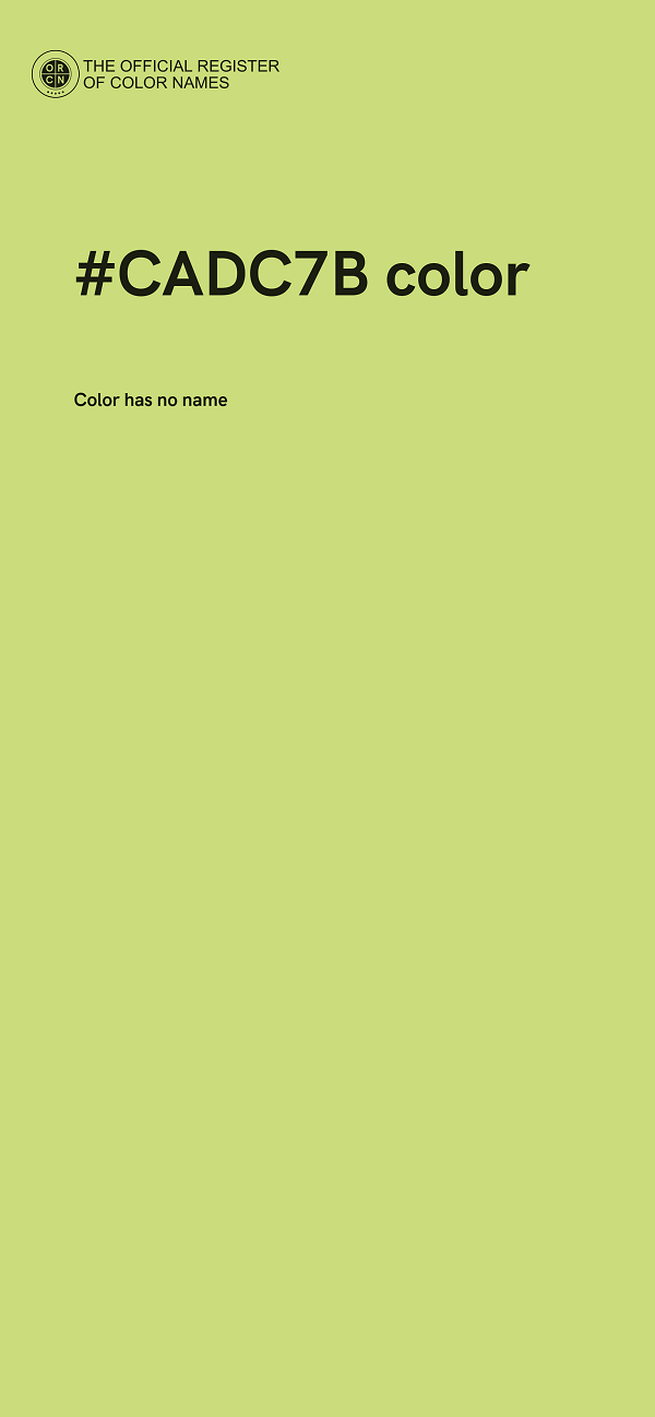 #CADC7B color image