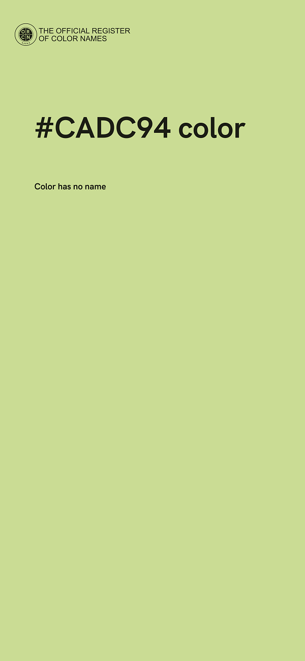 #CADC94 color image