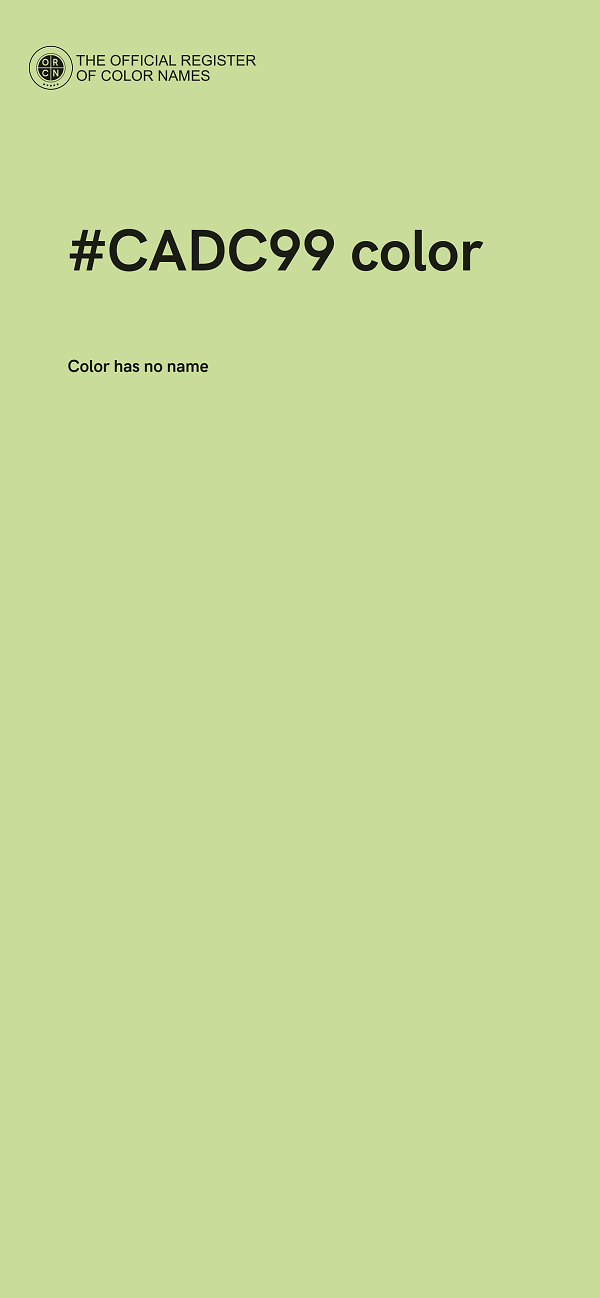 #CADC99 color image