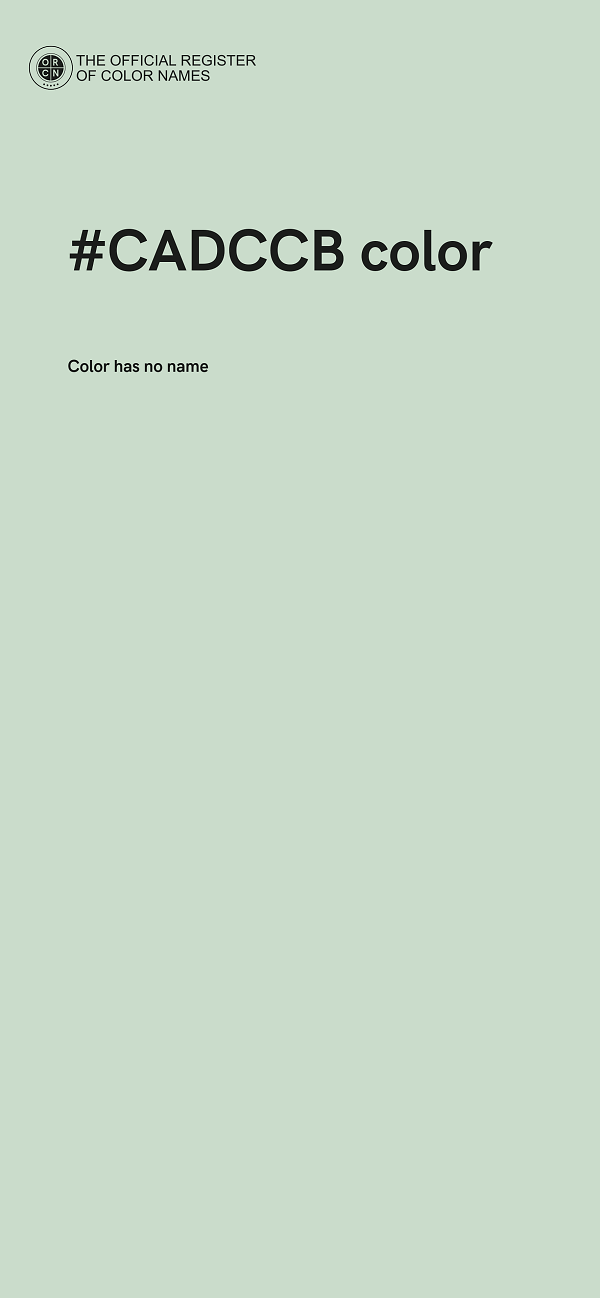 #CADCCB color image