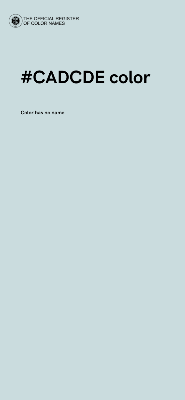 #CADCDE color image