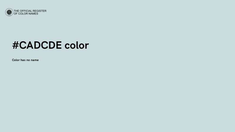 #CADCDE color image