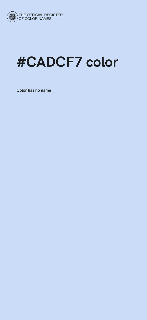 #CADCF7 color image