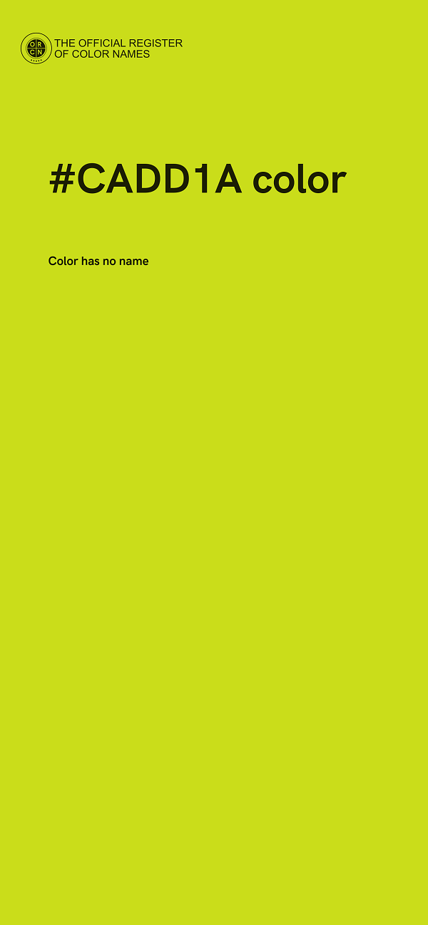 #CADD1A color image