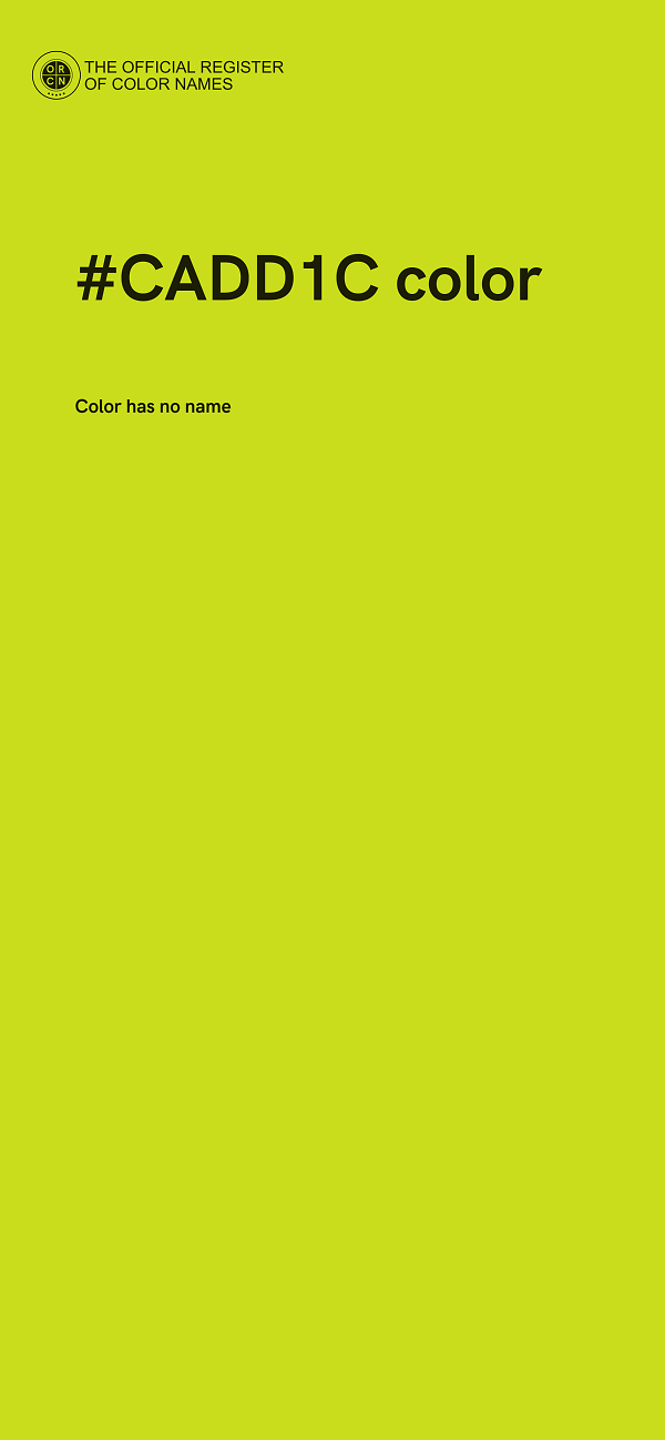 #CADD1C color image