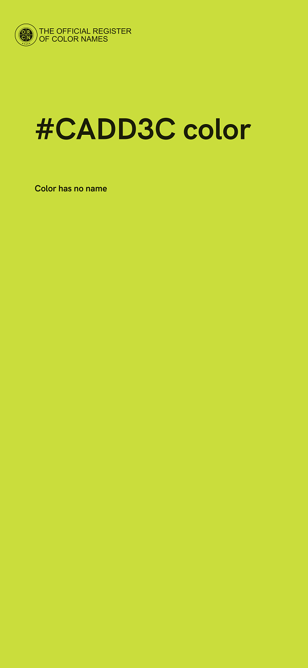 #CADD3C color image